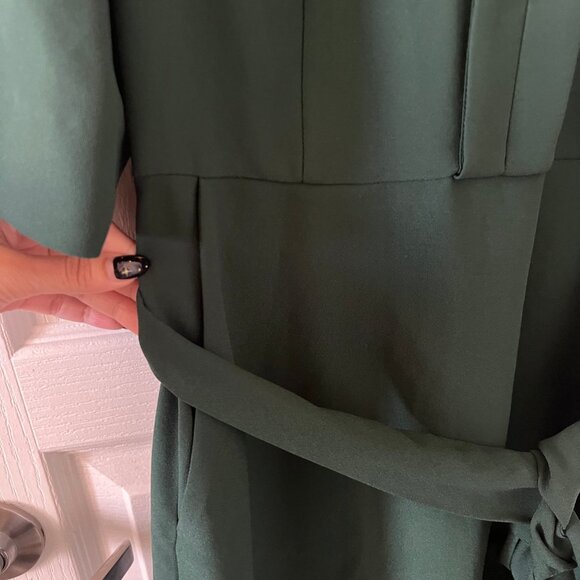 Hobbs Lois Dress in Pine Green - Picture 3 of 8